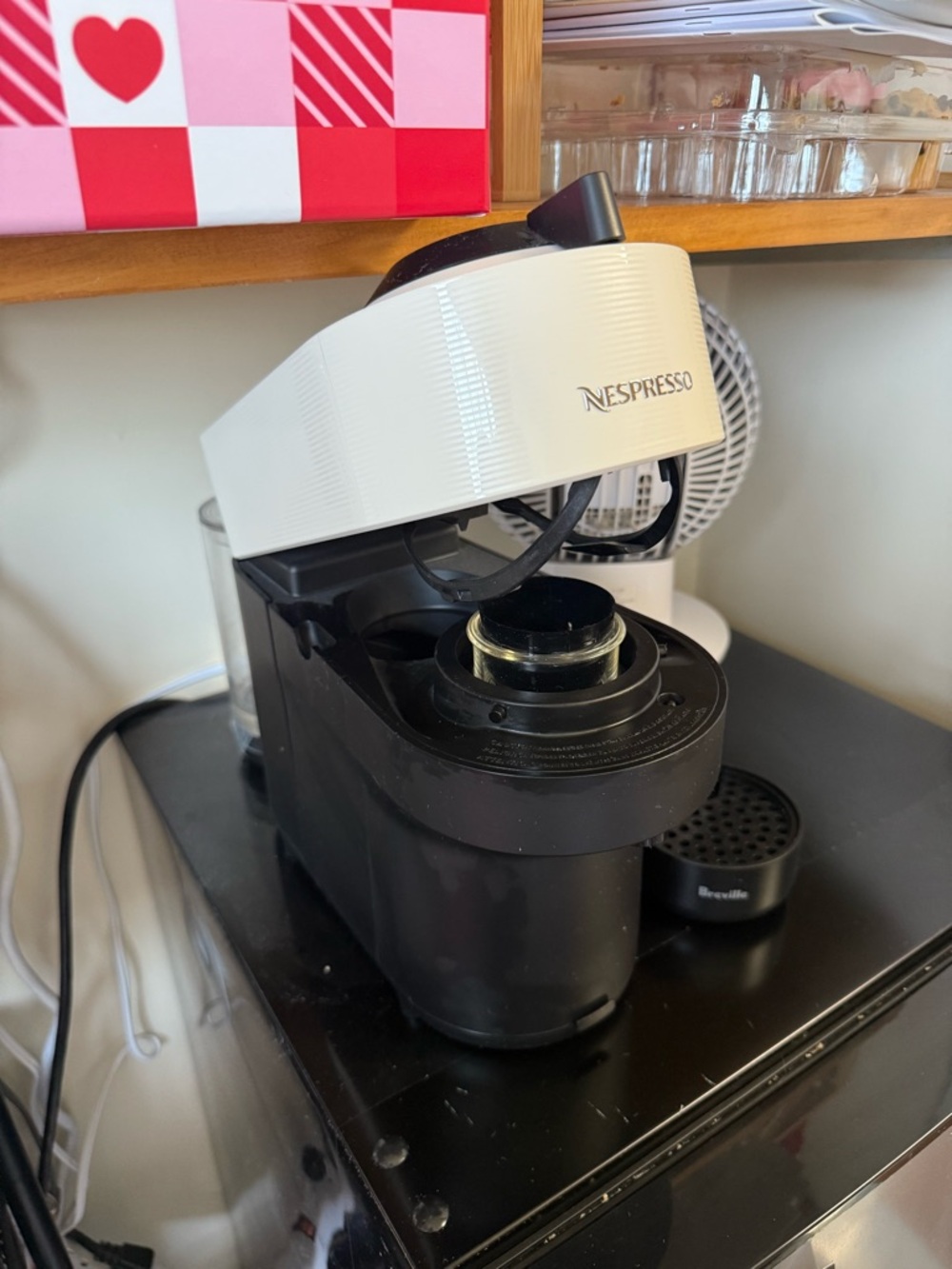 Nespresso Single-Serve Espresso Machine in White and Black